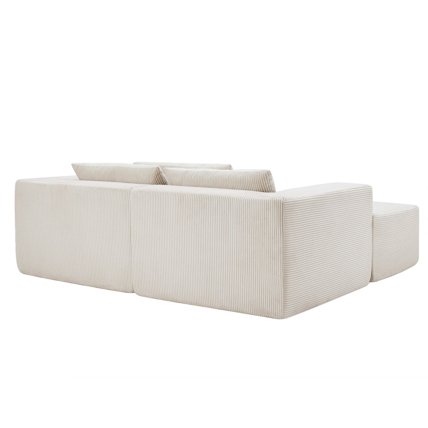 Versatile Modular Corduroy Sectional Sofa Daybed for Flexible Living Room Layouts