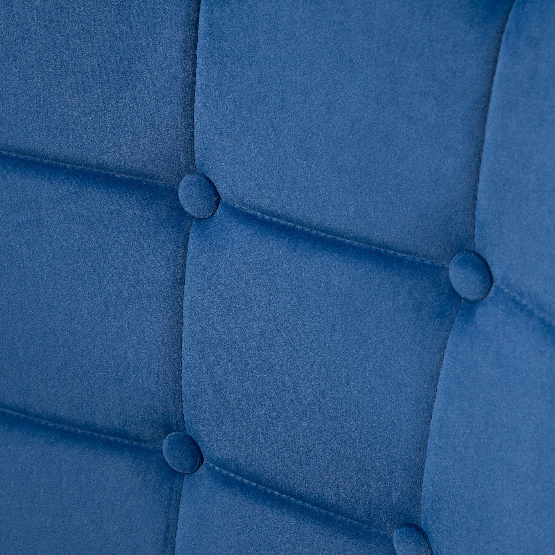 Elegant Modern Velvet Accent Chair & Ottoman Set with Gold Metal Legs